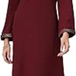 nayam by lakshita Solid Wool Straight Kurta and Palazzo Set for Women-picture-35