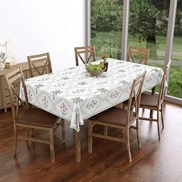 Texstylers Premium Cotton Block Print White Table Cloth 60x90 Inches | Handcrafted Dining Table Cover for 6 Seater | Elegant Rectangular Table Linen for Home & Parties, Pack of 1, Floral_15-picture-23