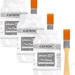 Catron 3 Crack Seal Glue with Brush | 900 gm Transparent Waterproof Epoxy Resis ProStrong for Roof water Leakage, Glass Waterproofing, Pipes,Tiles-image-86