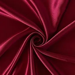 TRUE VALUA Jaipur Sanganeri Silky Satin Fabric Plain Solid Satin Material Silk & Shiny Round Running Fabrics/Salwar Suit (2 Meter, Maroon)-picture-26