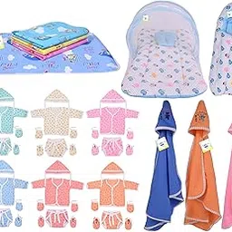 Toddylon 33 in 1 Baby Products All New Born Complete Daily Items | Gift Packs | Combos | Essentials Items | Hospital Kit | Baby Bed | Clothing Set (Multicolor, 0-6 Months)-image-89