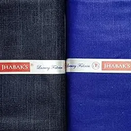 jhabak's Shirt and Trouser Fabric - Cotton Blend Material - 2.25 Meter Shirt Cloth - 1.20 Meter Pant Piece for Men (Green) image 1