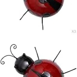 6 Pcs Metal Ladybug Fence Hanger Wall Hanging Outdoor Garden Decor 10cm+16cm-picture-37