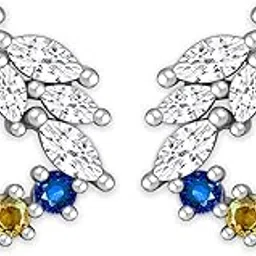 giva 925 Sterling Silver Rainbow Wreath Stud Earrings | Gifts for Girlfriend, Gifts for Women and Girls | With Certificate of Authenticity and 925 Stamp | 6 Month Warranty*-picture-13