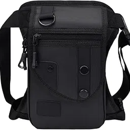 jazzy pearls JAZZY PEARLS® Waist Pack Sturdy Casual Adjustable Drop Leg Bag for Climbing Outdoor Hiking Black-Sporting Goods-Outdoor Sports-Camping & Hiking-Hiking Backpacks-Waist Packs & Bags-1 Waist Bag-picture-52