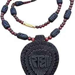 Shri Radha Shyama Tulsi Black Tulsi Mala Locket-picture-16