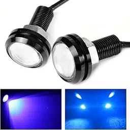 AUTO MT 2PC-SET 18mm Eagle Eye LED Lights 9W DRL Daytime Running Lights Backup Reversing Parking Signal Automobiles Lamps (BLUE 2PC - 9W Eagle Eye Led Lights)-picture-59