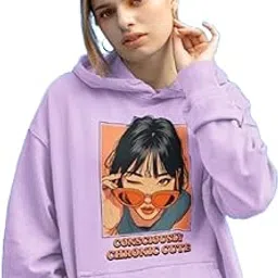 Stylish Oversized Anime Hoodie for Women – Polycotton Fleece with Cool Attitude Design || 4 Colors-picture-20