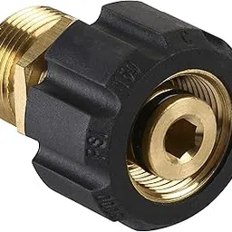 Mingle Pressure Washer Adapter, Metric M22 15mm Female Thread to M22 14mm Male Fitting, 4500 PSI-image-18