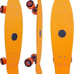 Toyshine Complete Highly Flexible Plastic Cruiser Board 27.5 Inch Skateboards for Beginners or Professional with High Rebound PU Wheels, Color May Vary SSTP-2-picture-16