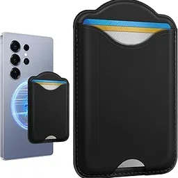 Flavizo Magnetic Wallet Card Holder for Phone – Adhesive Safety Wallet Case Attachment, Smart Magnetic Phone Wallet for Men, Slim Magnet Wallet with Strong Grip, Black Universal Wallet-picture-32