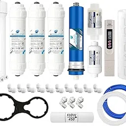 SHAPURE Ro Service Kit With Membrane & Ro Filter Kit Compatible All Type Of Water Purifiers (Ro Membrane Inline Tds Meter Uf Mineral Housing Connectors) Works Upto 2500 Tds,Blue&White-picture-29