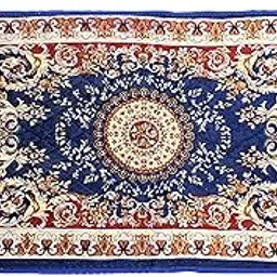 Kuber Industries Velvet Super Soft Area Rugs Silky Smooth Bedroom Carpet (4 x 2 Feet, Blue, Standard, HS_36_KUBMART018359)-picture-12