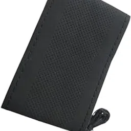 BLACKBIRD Faux Leather | Stitchable Breathable | Stitchable Anti Slip Car Grip Steering Wheel Cover (Pure Black)-image-3