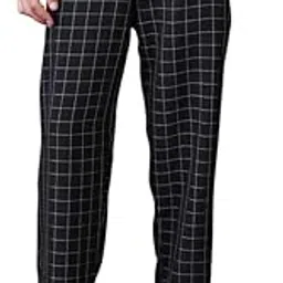 campus sutra Men'sTrousers for Casual Wear | Mid-Rise | Straight Fit | Drawstring Closure | Trousers Crafted with Comfort Fit for Everyday Wear-picture-55