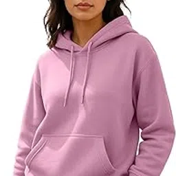 juneberry Cotton Spun Casual Solid Full Sleeves Women Stylish Hooded Neck Regular Fit Hoodie for Winter-picture-38