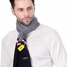 pick ur needs Men's Stylish Striped Knitted Winter Scarf | Soft, Warm & Breathable Muffler for Casual & Formal Wear-picture-15
