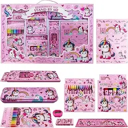 Party Propz Unicorn Stationery Set - 41 Pcs Stationery Items for Girls | Return Gift for Girls | Stationary Kit for Kids | School Accessories | Unicorn Stationery Set for Girl | Cute Stationery-picture-10