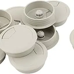 10 Pcs Computer Desk 45mm Dia Plastic Grommet Cable Hole Cover-picture-43