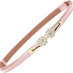 Women Leather Belt Thin Skinny Metal Buckle WaistBelt 22-36 Waist Belt-image-79