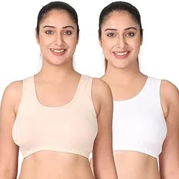 Adira | Night Bra for Women Plus Size | Heavy Breast Bra to Wear at Home | Comfortable Bra | Wirefree & High Coverage | Sleep Support | Plus Size Bra | Pack of 2-picture-35