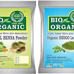 BIO Organic INDIGO + RED HENNA Hair Coloring Kit��(200 g)-picture-28