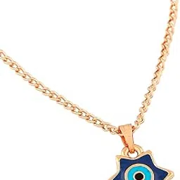 estele Elegant Star Designer Evil Eye Charm Pendant/Necklace with Enamels for Girl's & Women's-picture-52