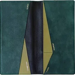 Premium Travel Wallet & Passport Holder – RFID Blocking Organizer for Cards, Tickets, and Documents – Stylish & Secure (Green)-image-82