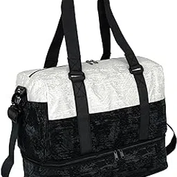 storite Polyester 43cm Travel Duffel Bag – Lightweight, Water-Resistant Weekender with Carry Straps, Large-Capacity Luggage Organizer for Men & Women (White, 43 x 23 x 34 cm)-picture-11