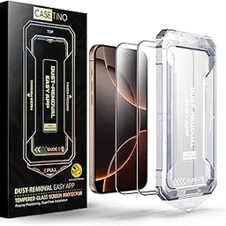 2-Pack 9H Tempered Glass for iPhone 16 Pro | Case Friendly Screen Protector with Reusable Installation Kit, Anti-Scratch, Anti-Fingerprint, HD Clarity-picture-10