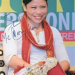 Original Autographed Photo of Indian Boxer MC Mary Kom-image-93