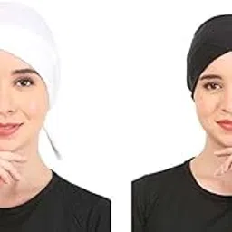 Pack of-2 Turban Design 1 layer Pure Cotton Muslim Women Under Hijab Cap-picture-27