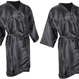 CALANDIS™ Waterproof Haircut Salon Hair Coloring Dye Kimono Cape Gown Cloth Black 2x | Salon & Spa Equipment-image-27