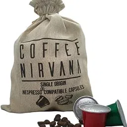 Coffee Nirvana, 100% Arabica, 30 Pods, Nespresso Compatible Aluminum Capsules, Jute Pouch-picture-29