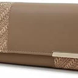 dosyso Wallet for Women Girls Stylish Latest Floral Faux Leather with Phone Space Coin Compartment Mobile Storage 4 Card Slots Holder Cash Zip Pockets Hand Clutch for Daily Use Ladies Long Purse (Khaki)-picture-26