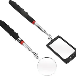 ULTECHNOVO 2pcs Telescoping Led Inspection Mirror Retractable Auto Inspection Tool Light Extendable Mechanic Mirror for Car Repair-picture-13