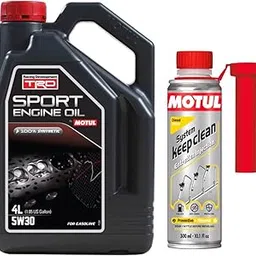 MOTUL RACING DEVELOPMENT TRD SPORT 5W30 Engine Oil For Cars 100% Full-Synthetic Engine Oil (4 L) With Diesel System Keep Clean 300ml Combo-picture-19