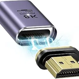 Tobo HDMI Magnetic Adapter, 8K@60Hz HDMI 2.1 Female to Male Adapter Connector, Support 8K@60Hz/4K@120Hz 48Gbps UHD 2160P 1080P 3D, HDR, ARC for Laptop-picture-15