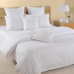 Swayam Cotton 1 Single Duvet Cover | Rajai Cover | Quilt Cover | Comforter Cover | White | Plain-picture-11