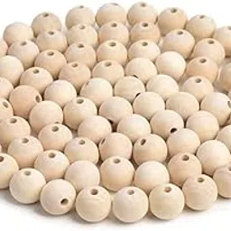 Beadsnfashion Natural Round Wooden Beads for Jewellery Making, Craft, DIY & Art Projects – Smooth Finish, Lightweight-image-28