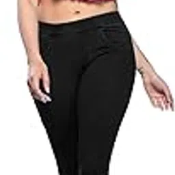 lyra Women's Solid Mid Rise | Rich Cotton Knitted Fabric | Regular Length | Pack of 1-picture-35