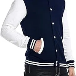 Unisex Solid Varsity jacket-picture-22