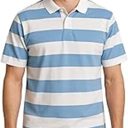 kings creed Men's Striped Polo T-Shirt, Short Sleeve, Cotton-picture-19