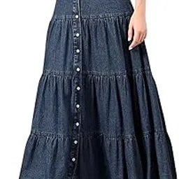 Denim Cotton Casual Skirt Women-image-41