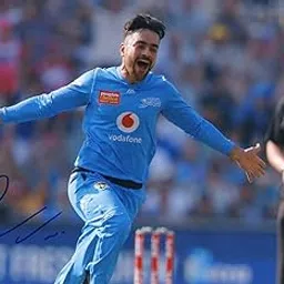 5x7 Inches Original Autographed Photo of Afghan Cricketer Rashid Khan-image-99