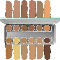 Beauty Berry Ultra HD 12 Multicolor Base Concealer and Corrector Palette | Full Coverage, Blends Easily, Multi-Purpose Uses | Smoothly Glide, Lightweight Concealer for Women Enriched with Jojoba Seed Oil (01, 42g)-image-7