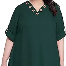 indietoga Women's Plus Size Casual Longline Tunic Tops (2XL to 7XL)-picture-15