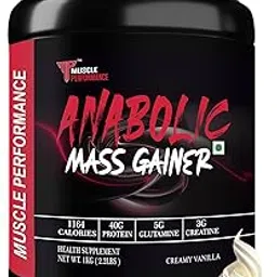 MP Anabolic Mass Gainer 1kg 2.2LBS Creamy Vanilla Powder | High Protein & Carbs, Calorie Added Multi-Vitamins, Probiotics & Enzymes | Cereal Based Bulk Gainer for Muscle Gain & Weight Gainer-picture-12