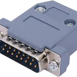 Electronic Spices DA-15 15 pin D-sub miniature male connector with backshell pack of 5pcs-image-70