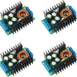 Shockley 300W 10A CC CV Buck Converter Step-Down Module - Constant Current 10 amp Constant Voltage Power Supply Module - 6-40V Input 1.2V-36V voltmeter voltamp meter Output (Pack of 4)-picture-26